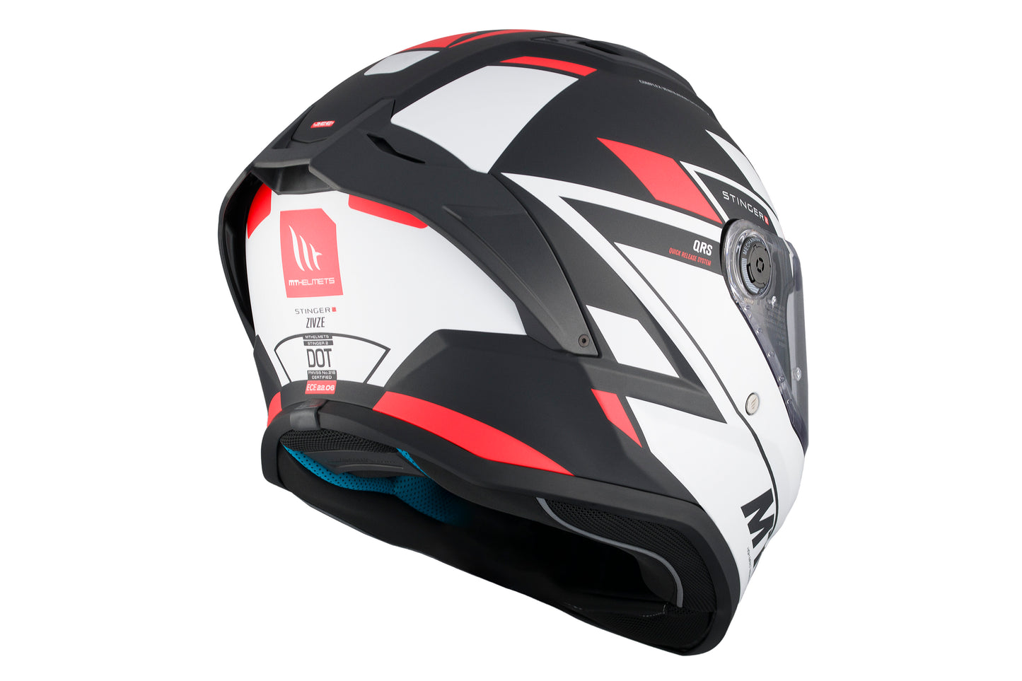 WHITE BLACK & RED STINGER 2 ZIVZE B5 MATTE
