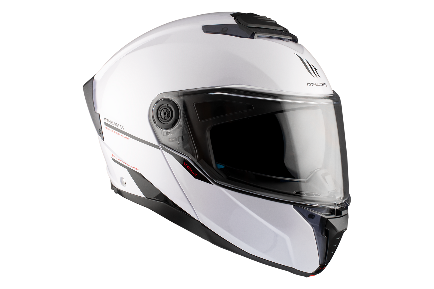 WHITE ATOM 2 SV SOLID A0 BLANCO GLOSS HELMET