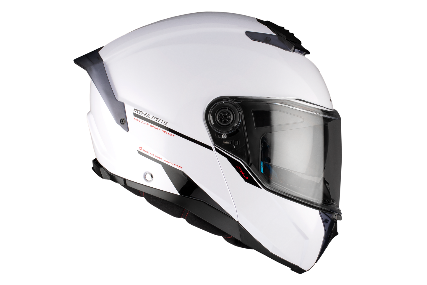 WHITE ATOM 2 SV SOLID A0 BLANCO GLOSS HELMET