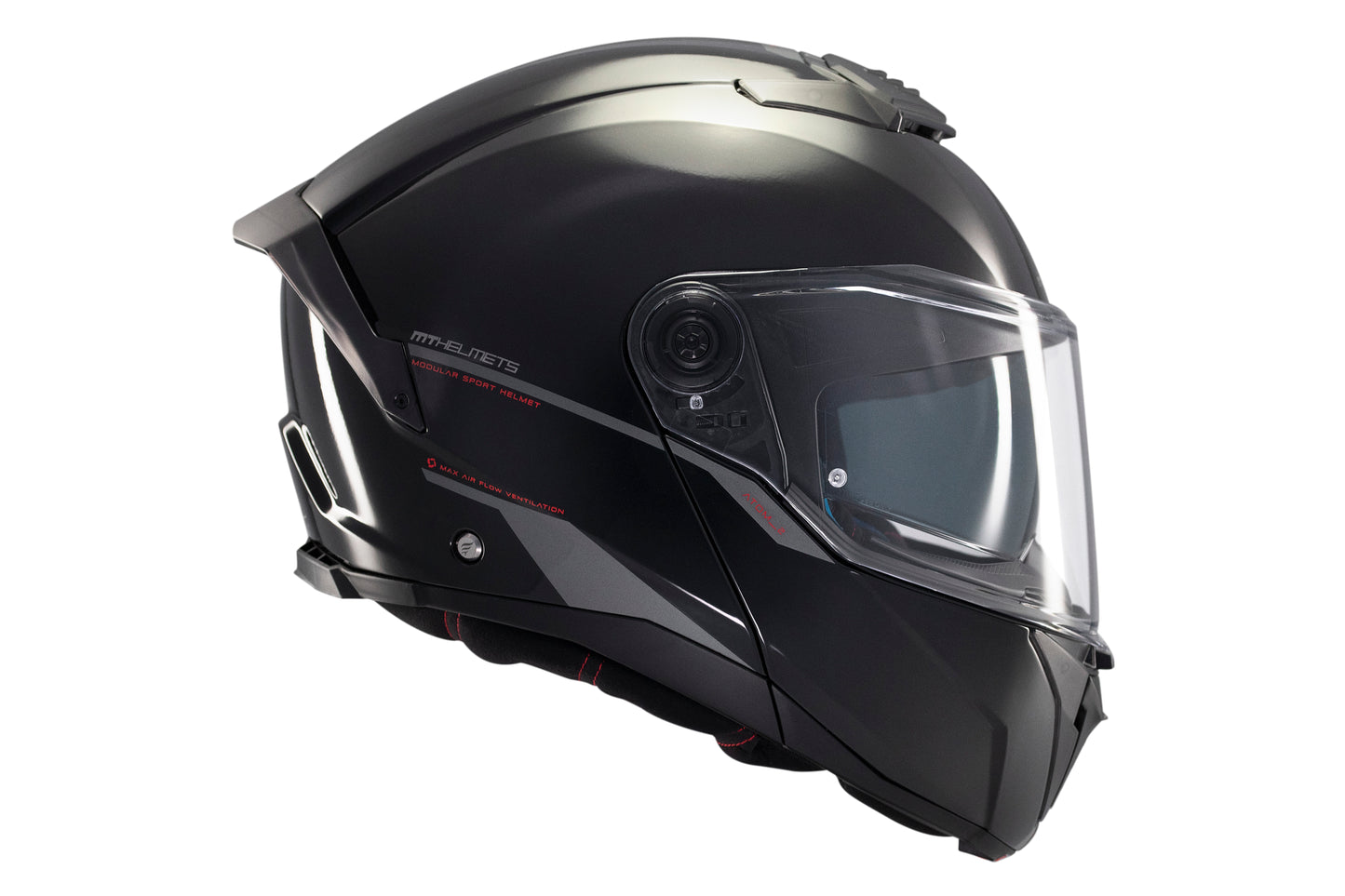 BLACK ATOM 2 SV SOLID A1 GLOSS HELMET