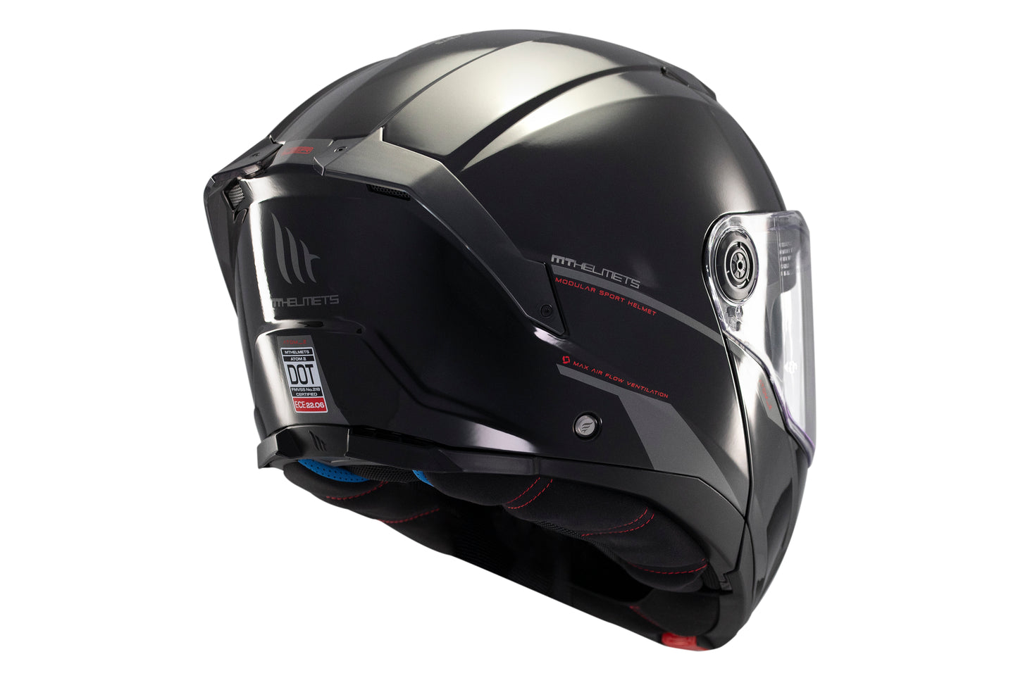 BLACK ATOM 2 SV SOLID A1 GLOSS HELMET