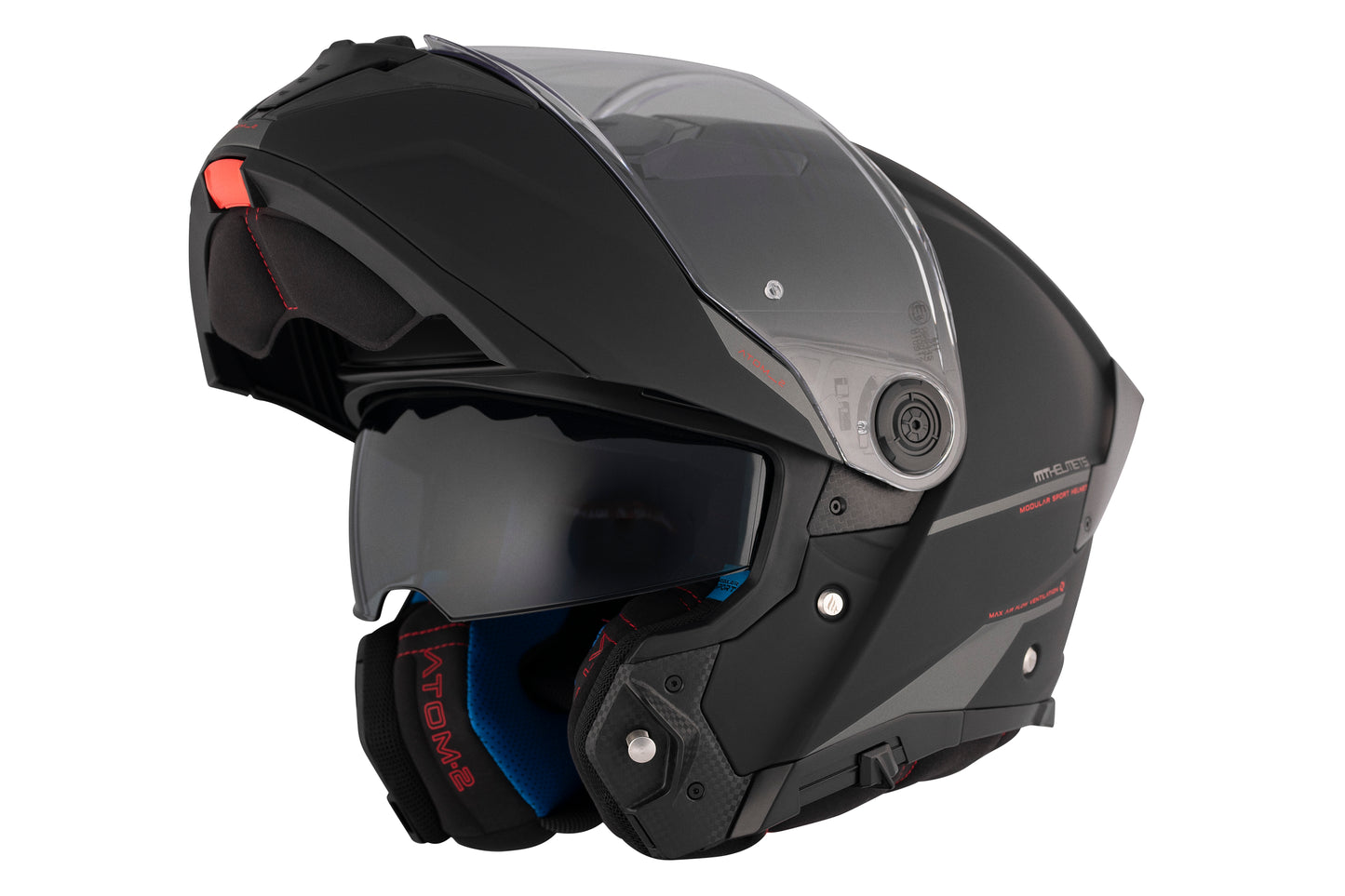 BLACK ATOM 2 SV SOLID A1 MATTE HELMET