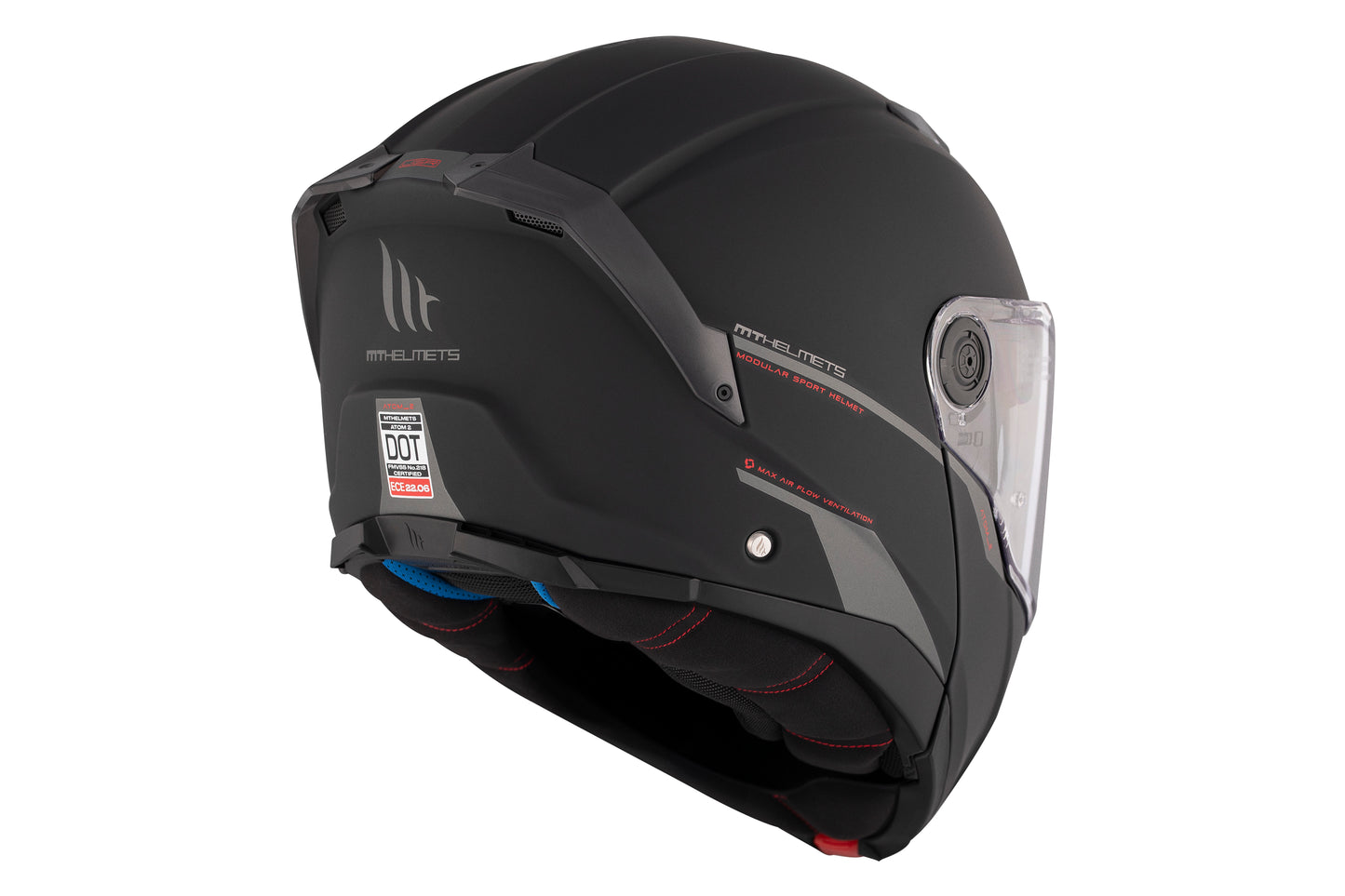 BLACK ATOM 2 SV SOLID A1 MATTE HELMET