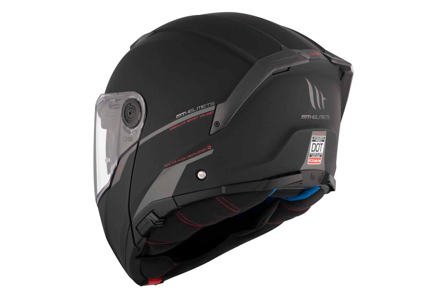BLACK ATOM 2 SV SOLID A1 MATTE HELMET