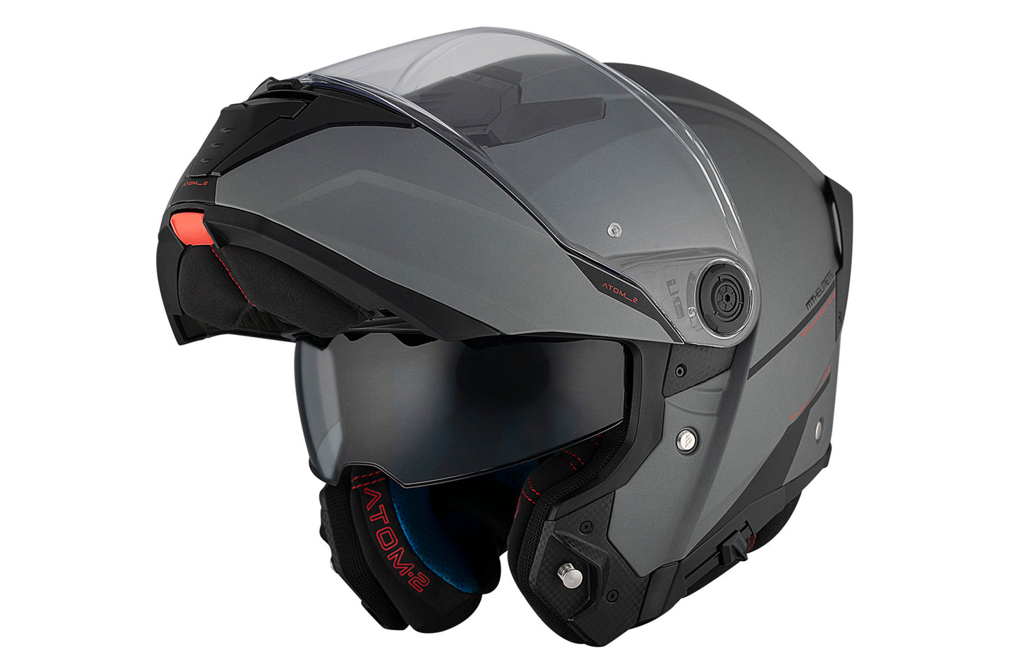 GREY ATOM 2 SV SOLID A2 TITANIO MATTE HELMET