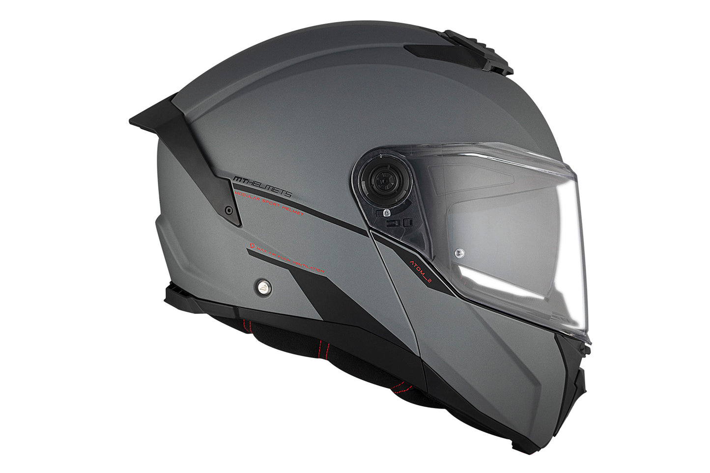 GREY ATOM 2 SV SOLID A2 TITANIO MATTE HELMET