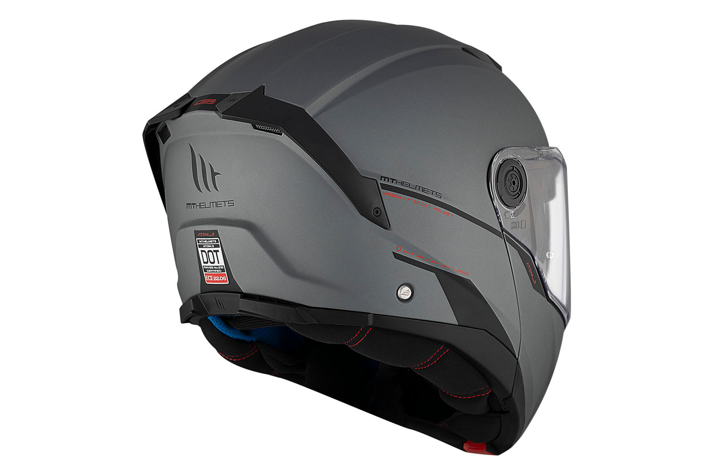 GREY ATOM 2 SV SOLID A2 TITANIO MATTE HELMET