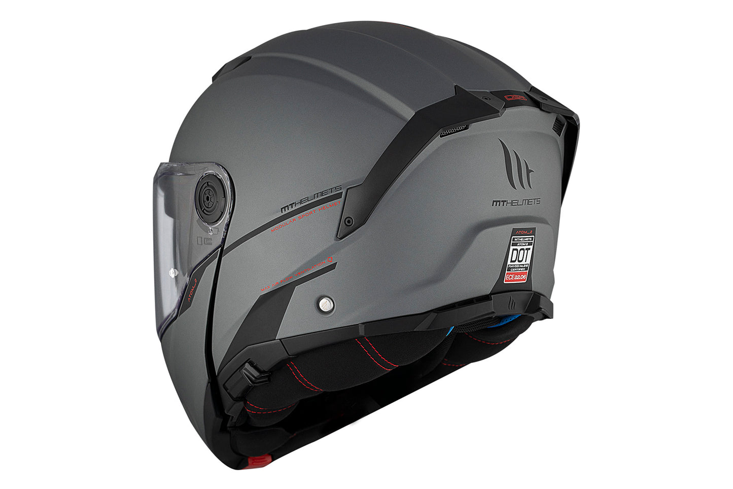 GREY ATOM 2 SV SOLID A2 TITANIO MATTE HELMET