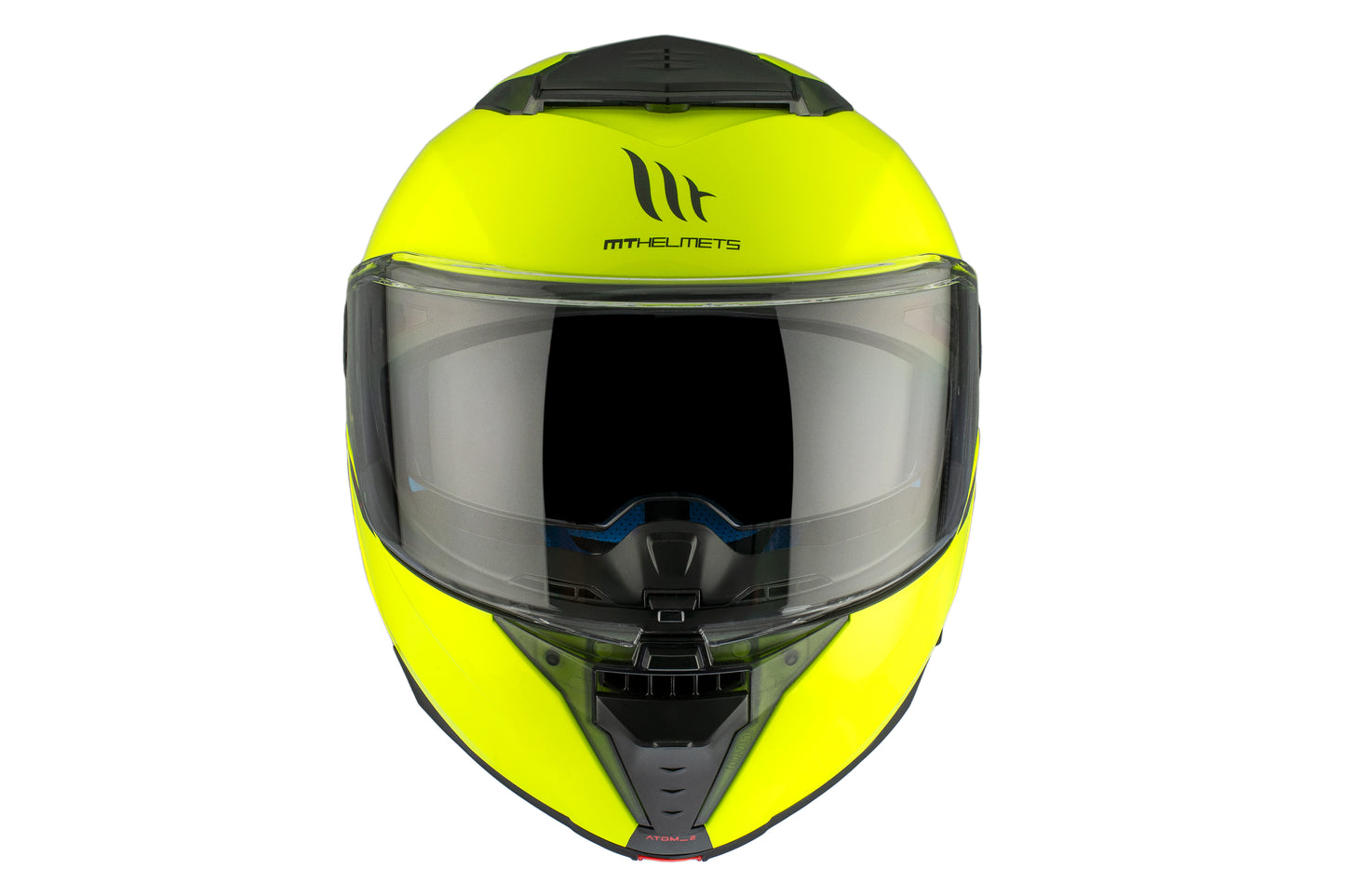 NEON YELLOW ATOM 2 SV SOLID A3 AMARILLO FLUOR GLOSS HELMET