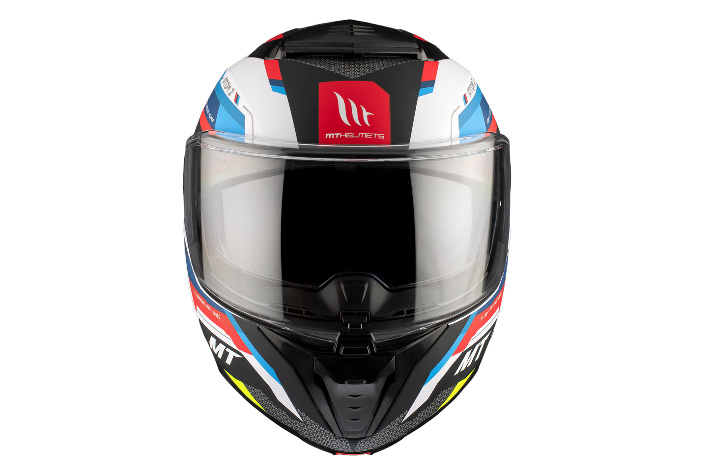 WHITE, BLUE & RED ATOM 2 SV A0 BAST PEARL HELMET