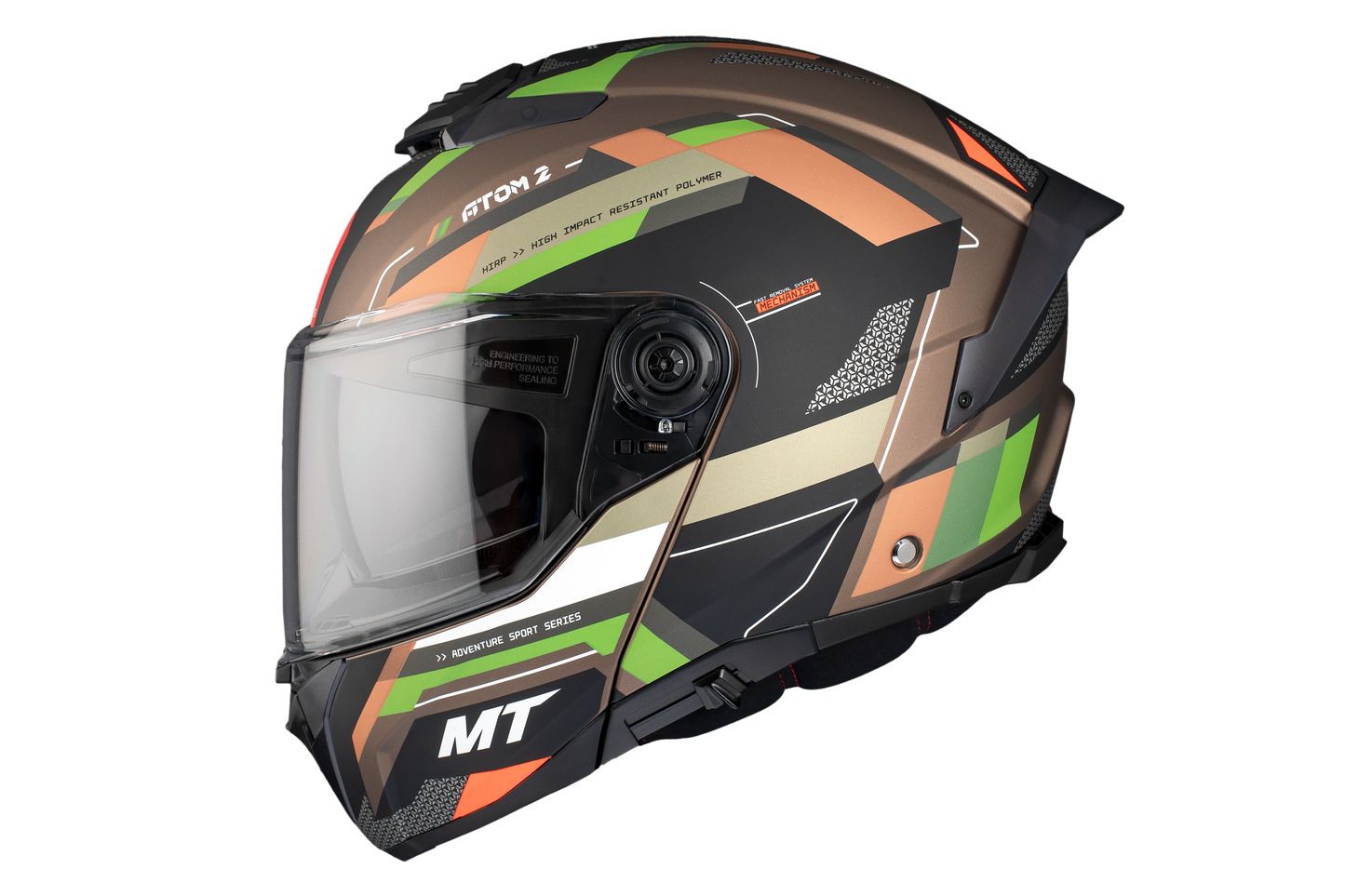 BROWN & GREEN ATOM 2 SV BAST A6 MATTE HELMET