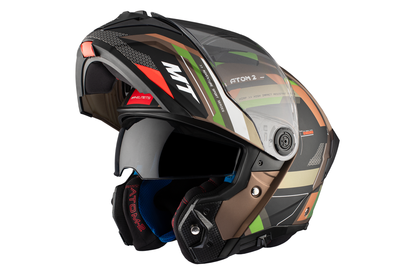 BROWN & GREEN ATOM 2 SV BAST A6 MATTE HELMET
