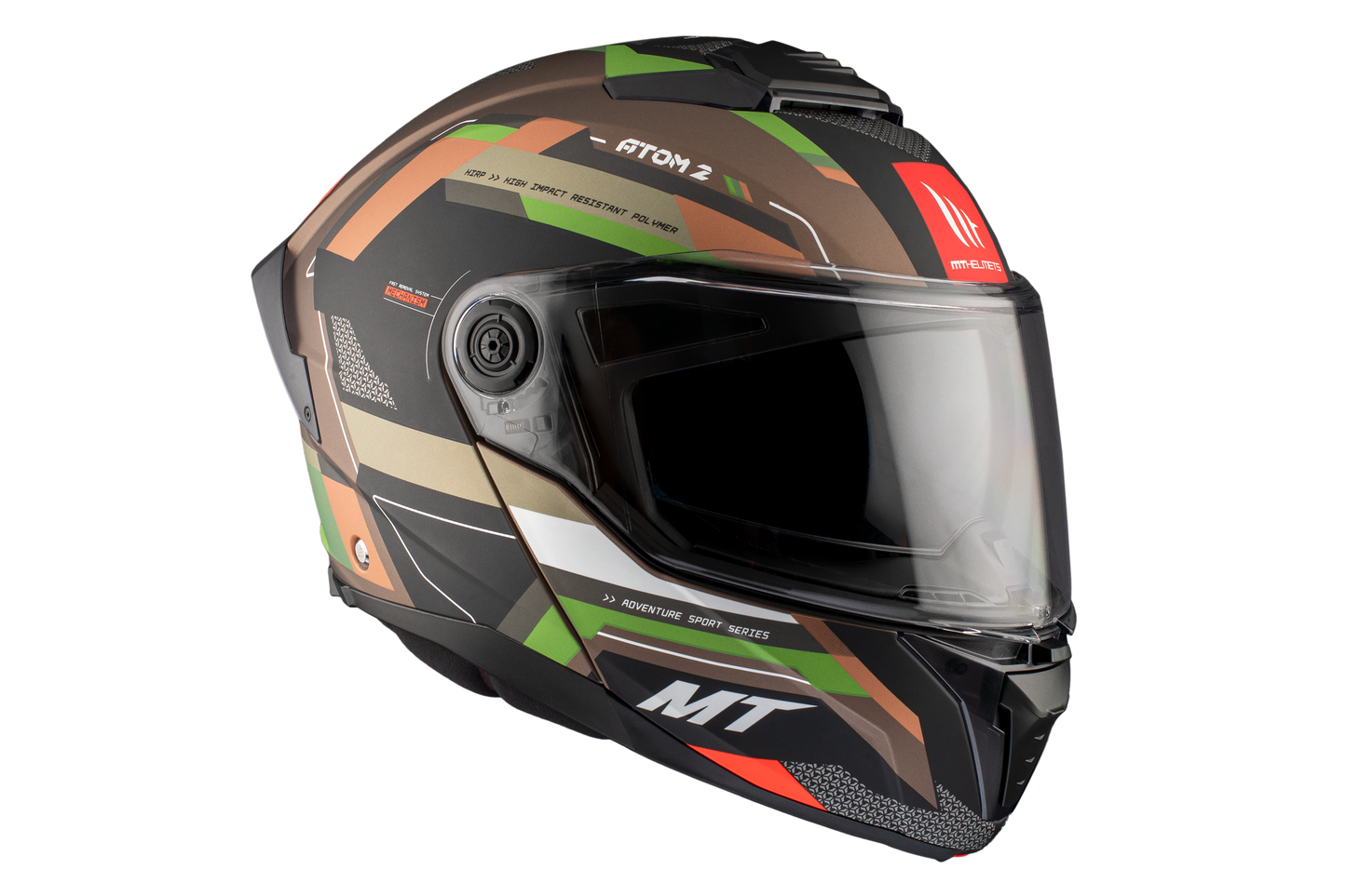 BROWN & GREEN ATOM 2 SV BAST A6 MATTE HELMET