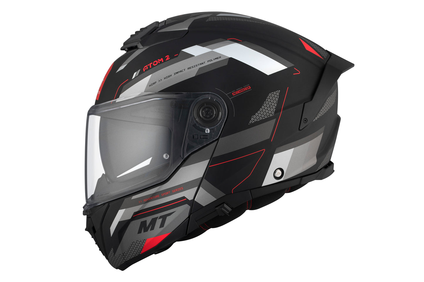 BLACK & GREY ATOM 2 SV D5 BAST MATTE HELMET