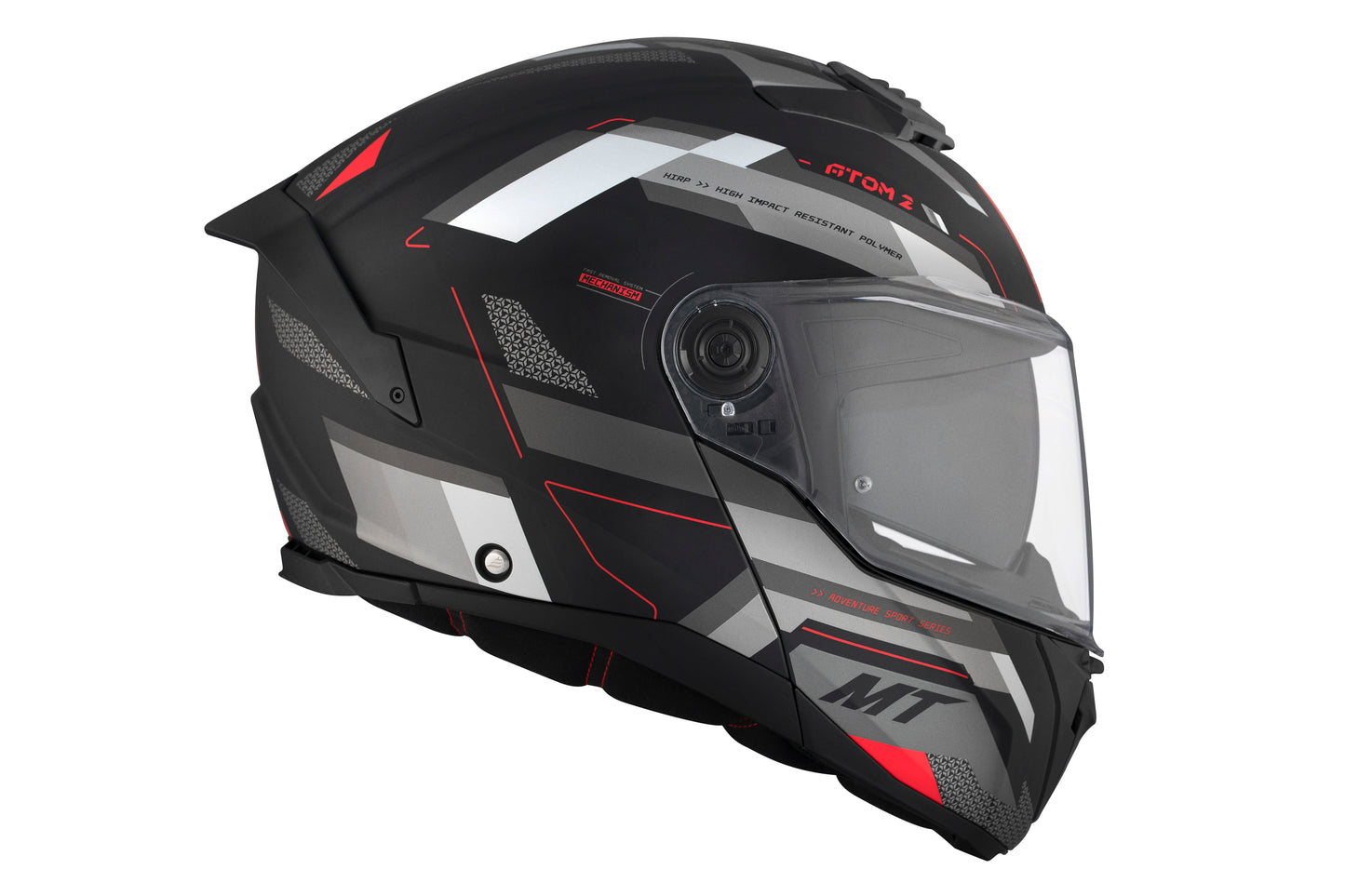 BLACK & GREY ATOM 2 SV D5 BAST MATTE HELMET