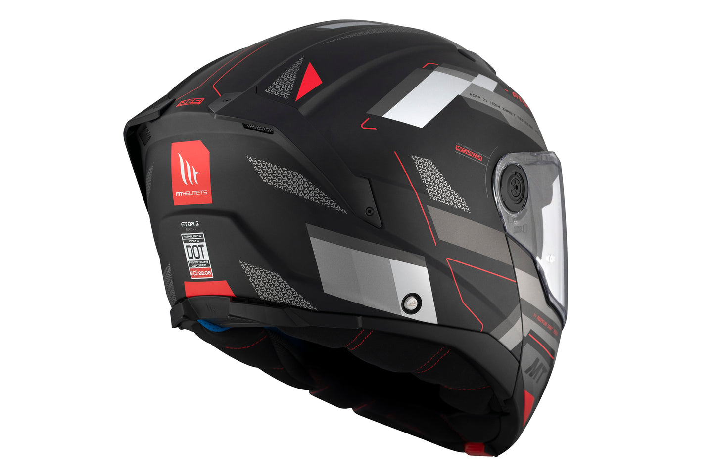 BLACK & GREY ATOM 2 SV D5 BAST MATTE HELMET