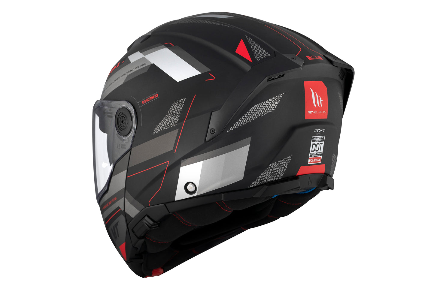 BLACK & GREY ATOM 2 SV D5 BAST MATTE HELMET