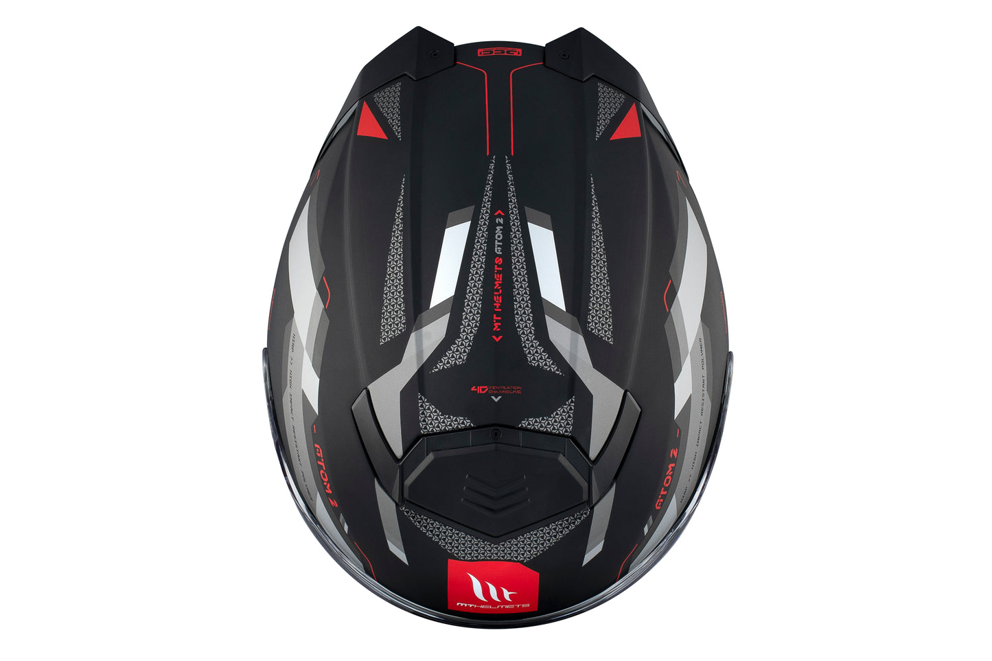 BLACK & GREY ATOM 2 SV D5 BAST MATTE HELMET