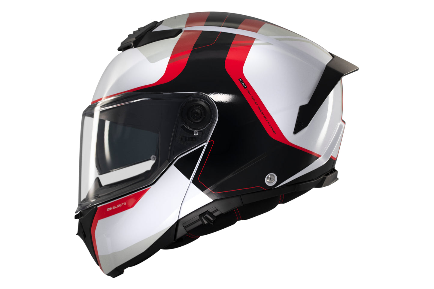 WHITE, BLACK & RED ATOM 2 SV EMALLA B0 MATTE HELMET
