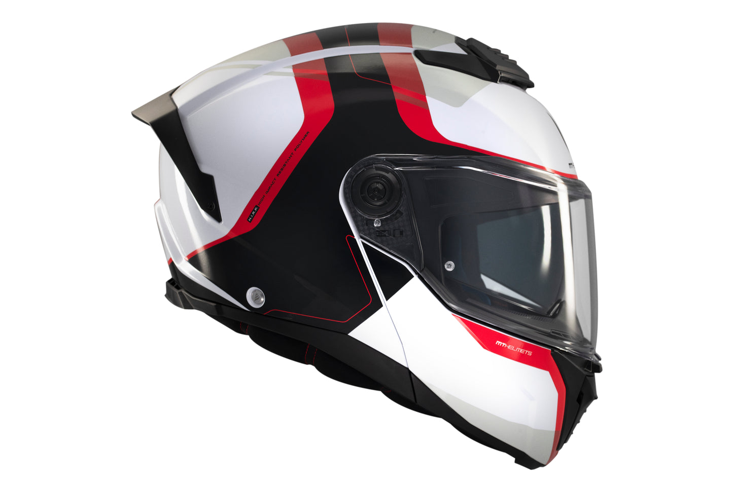 WHITE, BLACK & RED ATOM 2 SV EMALLA B0 MATTE HELMET