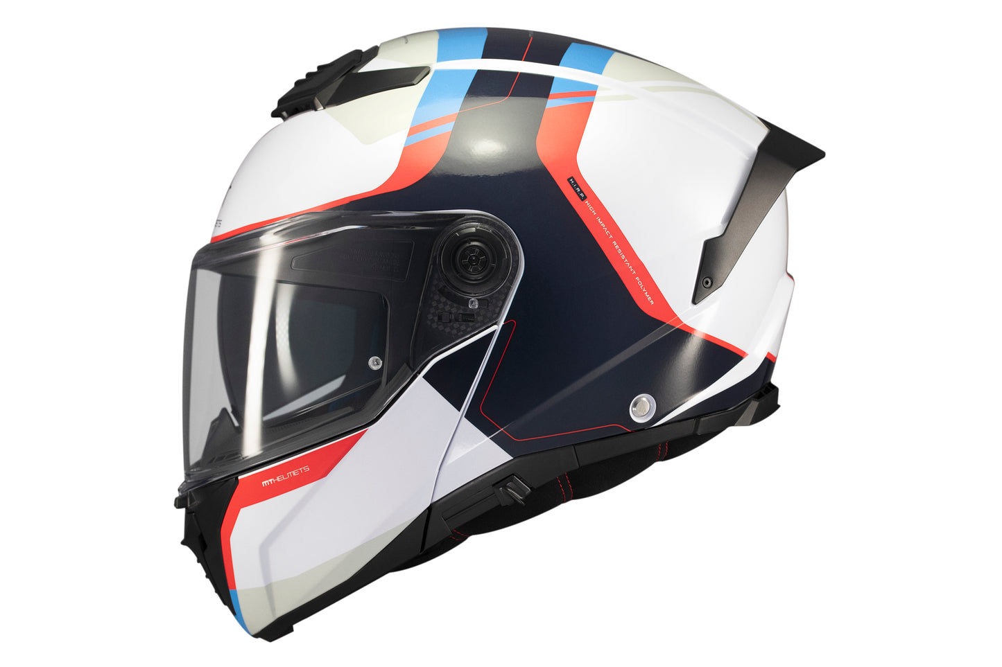 WHITE, BLACK, BLUE & RED ATOM 2 SV EMALLA C7 GLOSS HELMET