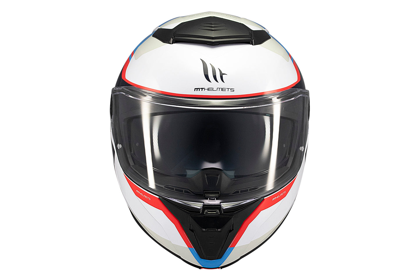 WHITE, BLACK, BLUE & RED ATOM 2 SV EMALLA C7 GLOSS HELMET