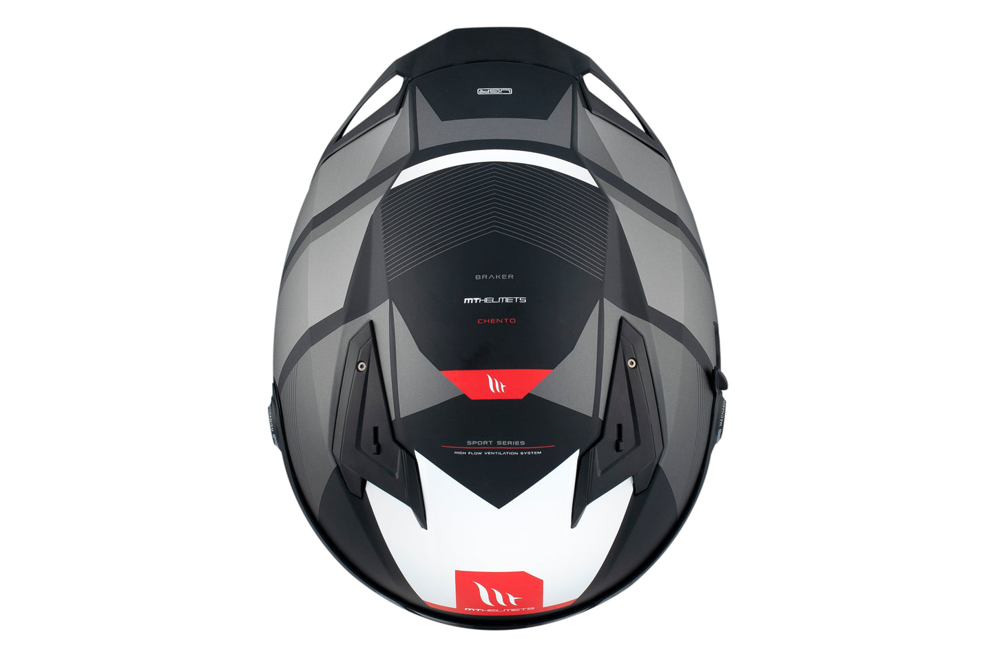 GREY & RED BRAKER SV CHENTO B0 MATTE