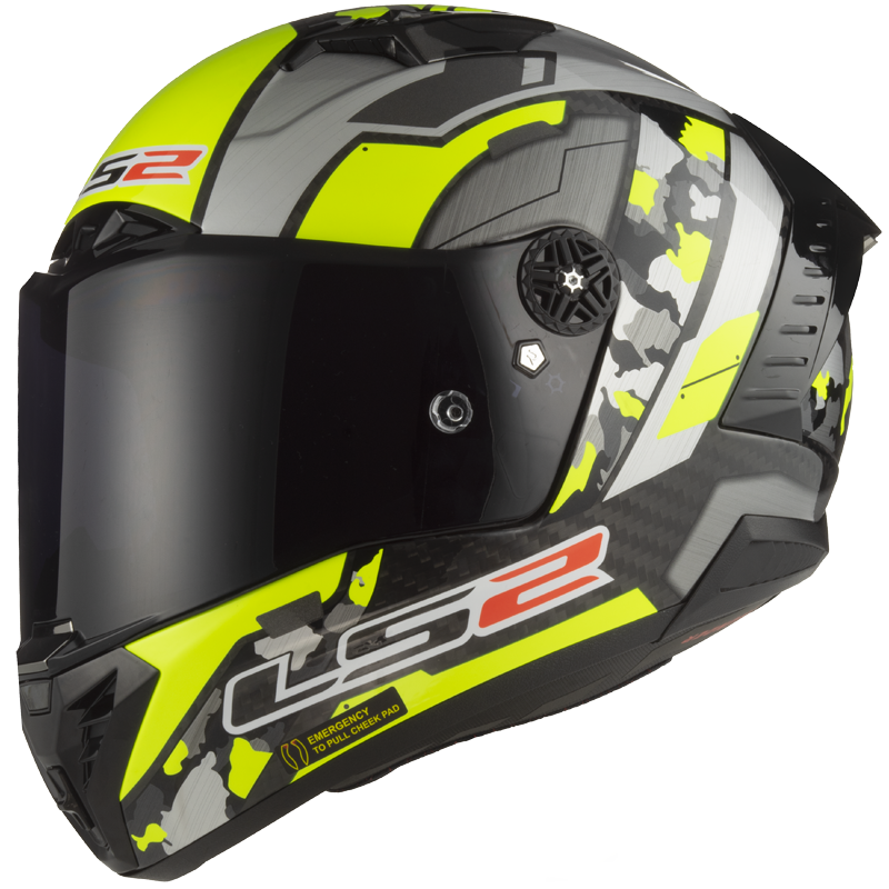 YELLOW GREY LS2 FF805 THUNDER C SPACE H-V