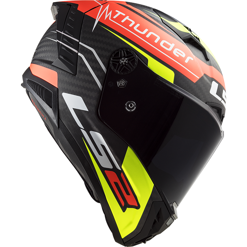 RED YELLOW LS2 FF805 THUNDER C ATTACK MATTE