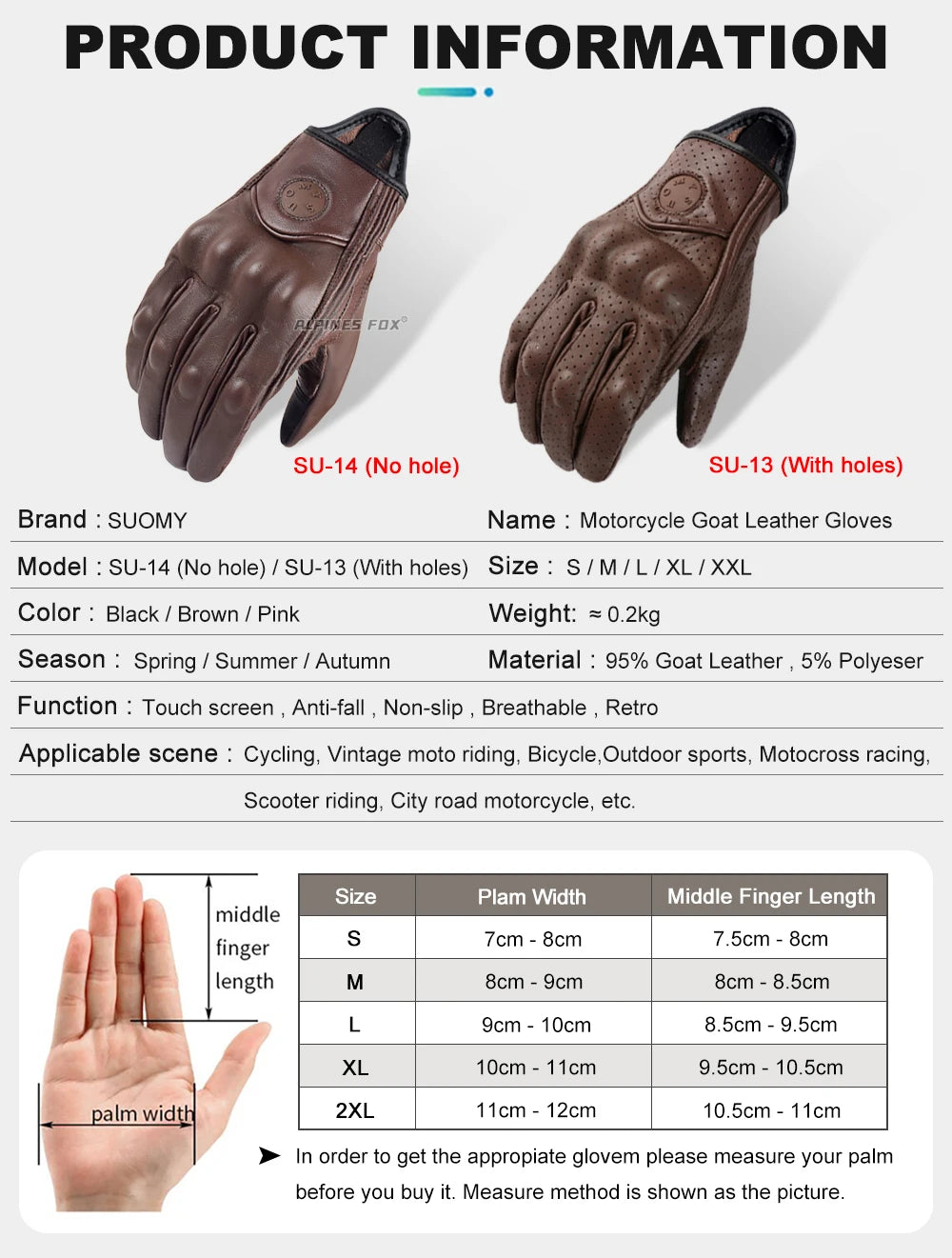 Pink Women Pink Motorcycle Gloves