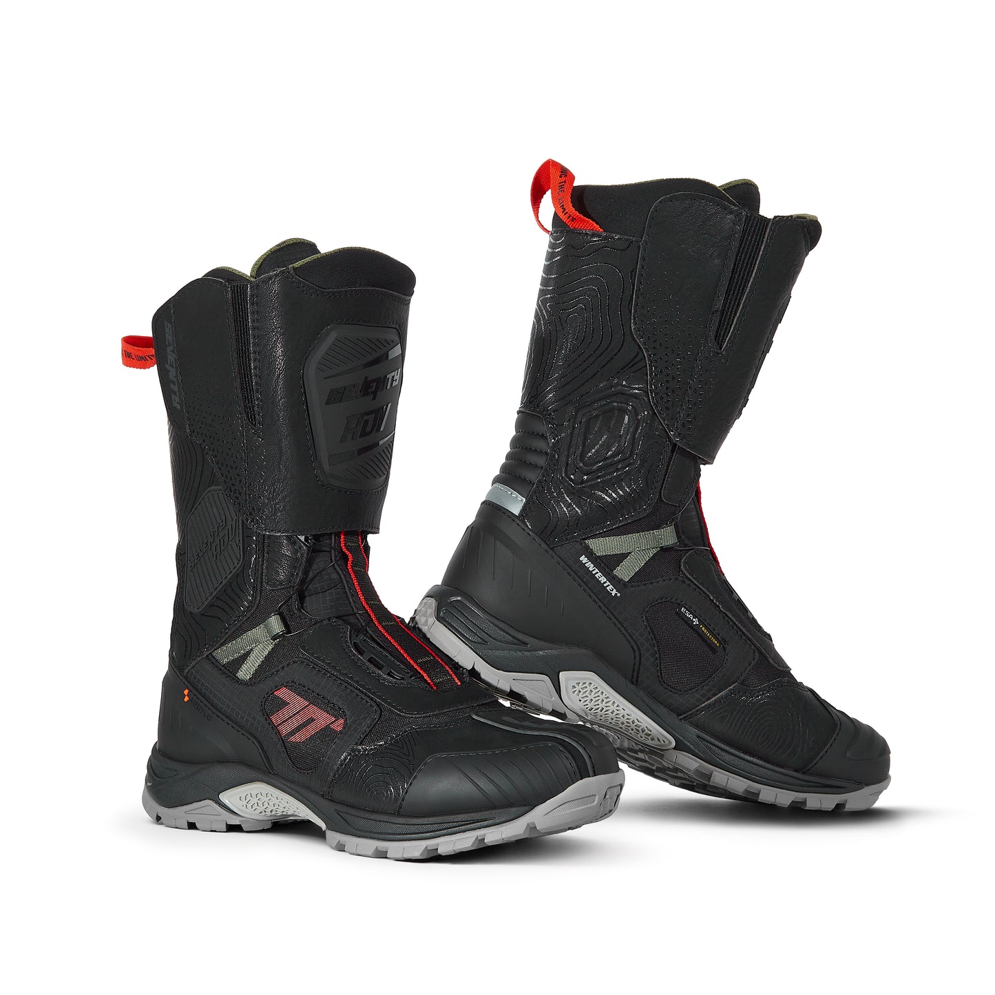 RED & BLACK UNISEX HIGH CUT BOOTS SD-BA6 BY SEVENTY DEGREES