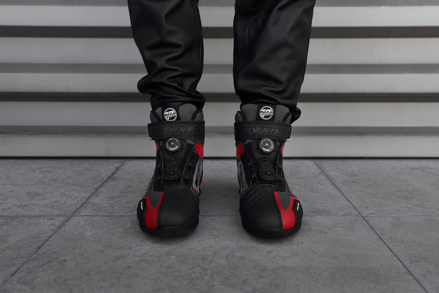 RED & BLACK RACING ANKLE BOOT SD-BR3