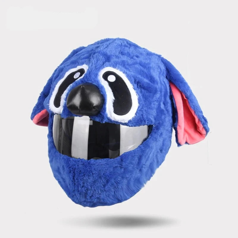 fluffy motorcycle helmet Blue Floppy Cartoon Motorcycle Helmet Cover For Riding – Mola Moto