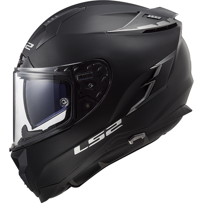 BLACK LS2 FF327 CHALLENGER SOLID MATTE