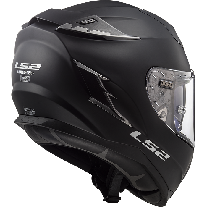 BLACK LS2 FF327 CHALLENGER SOLID MATTE