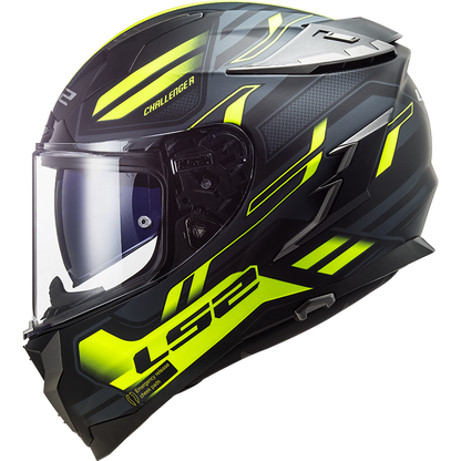 COBALT H-V YELLOW LS2 FF327 CHALLENGER SPIN MATTE