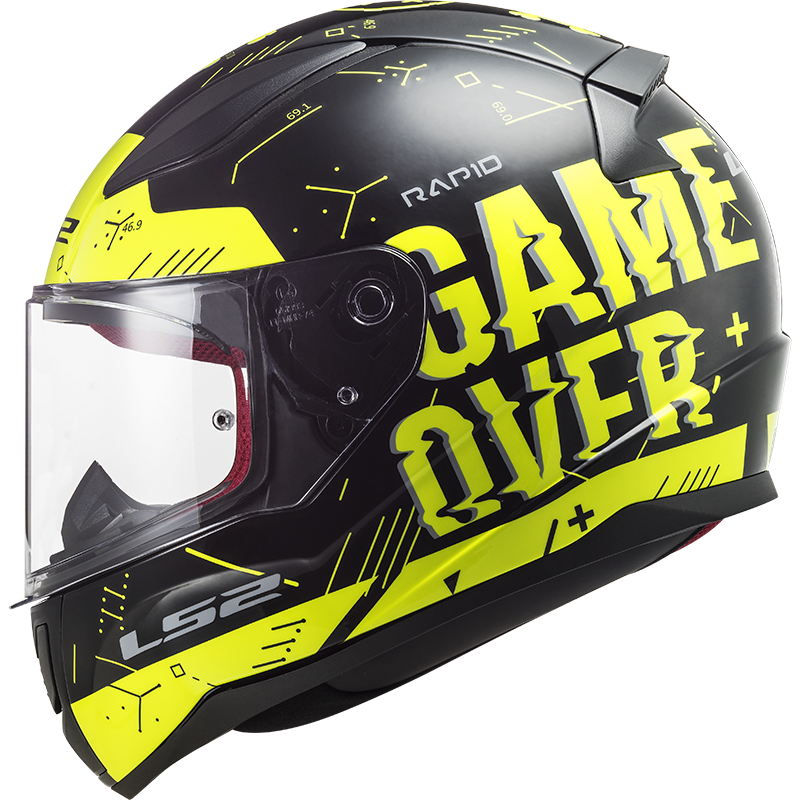 YELLOW BLACK LS2 FF353 RAPID PLAYER H-V