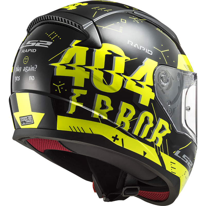 YELLOW BLACK LS2 FF353 RAPID PLAYER H-V