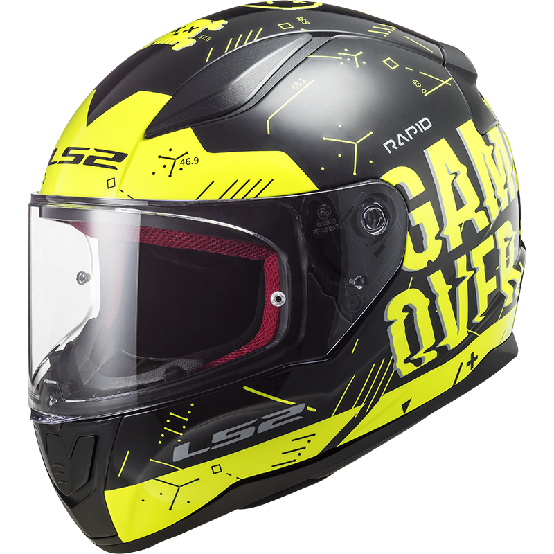 YELLOW BLACK LS2 FF353 RAPID PLAYER H-V