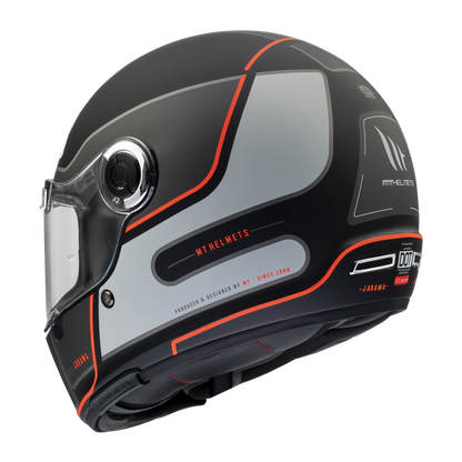 BLACK GREY & RED JARAMA BAUX E15 MATTE