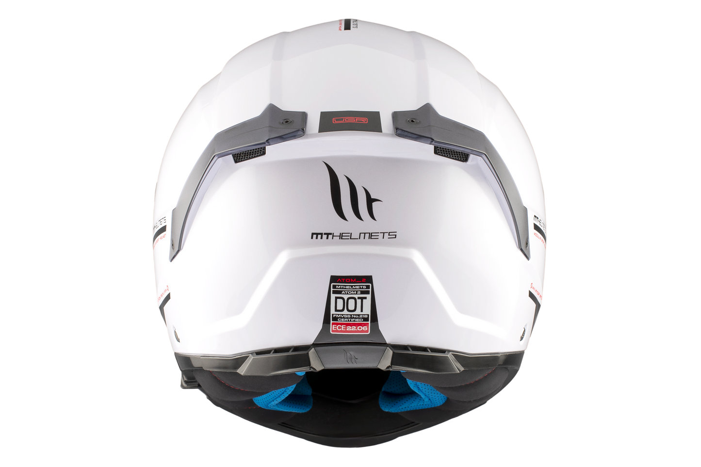 WHITE ATOM 2 SV SOLID A0 BLANCO GLOSS HELMET