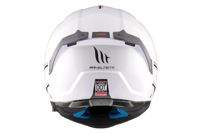 WHITE ATOM 2 SV SOLID A0 BLANCO GLOSS HELMET