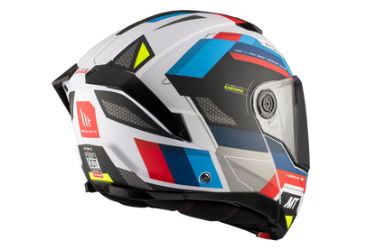 WHITE, BLUE & RED ATOM 2 SV A0 BAST PEARL HELMET