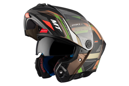 BROWN & GREEN ATOM 2 SV BAST A6 MATTE HELMET