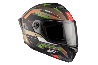BROWN & GREEN ATOM 2 SV BAST A6 MATTE HELMET