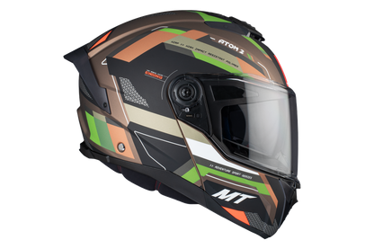 BROWN & GREEN ATOM 2 SV BAST A6 MATTE HELMET