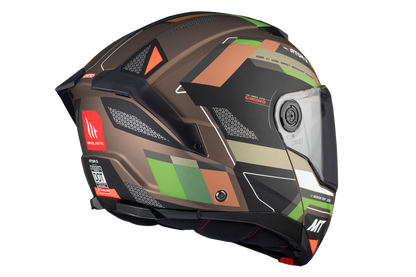 BROWN & GREEN ATOM 2 SV BAST A6 MATTE HELMET