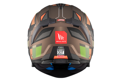BROWN & GREEN ATOM 2 SV BAST A6 MATTE HELMET