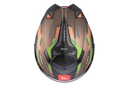 BROWN & GREEN ATOM 2 SV BAST A6 MATTE HELMET