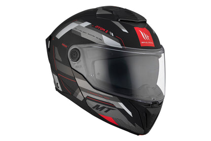 BLACK & GREY ATOM 2 SV D5 BAST MATTE HELMET